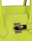 Top Quality HMS Birkin 35 Kiwi Candy Epsom Palladium Hardware