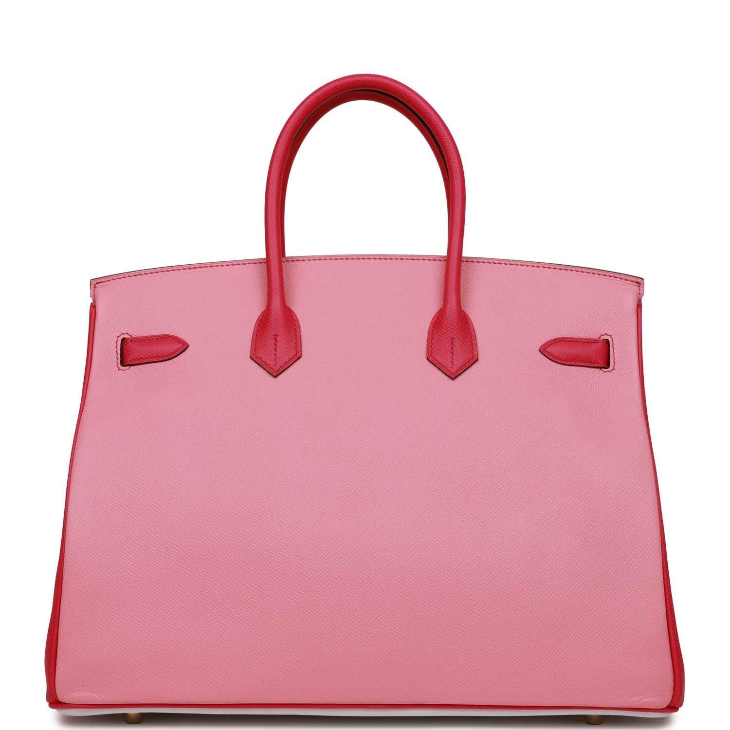 HMS Special Order (HSS) Birkin 35 Rose Tyrien, Rose Lipstick and White Epsom Brushed Gold Hardware