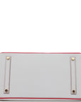 HMS Special Order (HSS) Birkin 35 Rose Tyrien, Rose Lipstick and White Epsom Brushed Gold Hardware