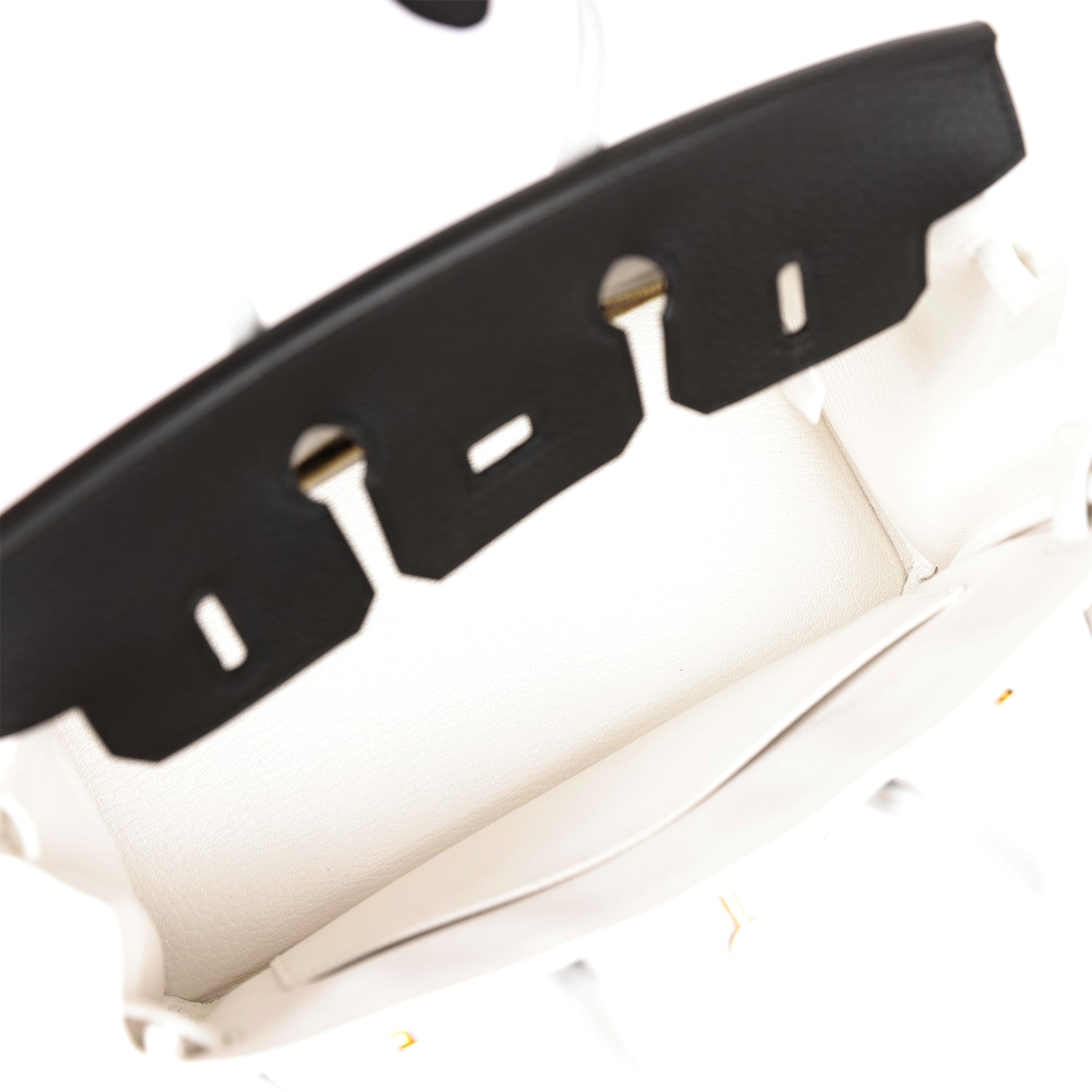 HMS Special Order (HSS) Birkin 25 Black and White Clemence Gold Hardware