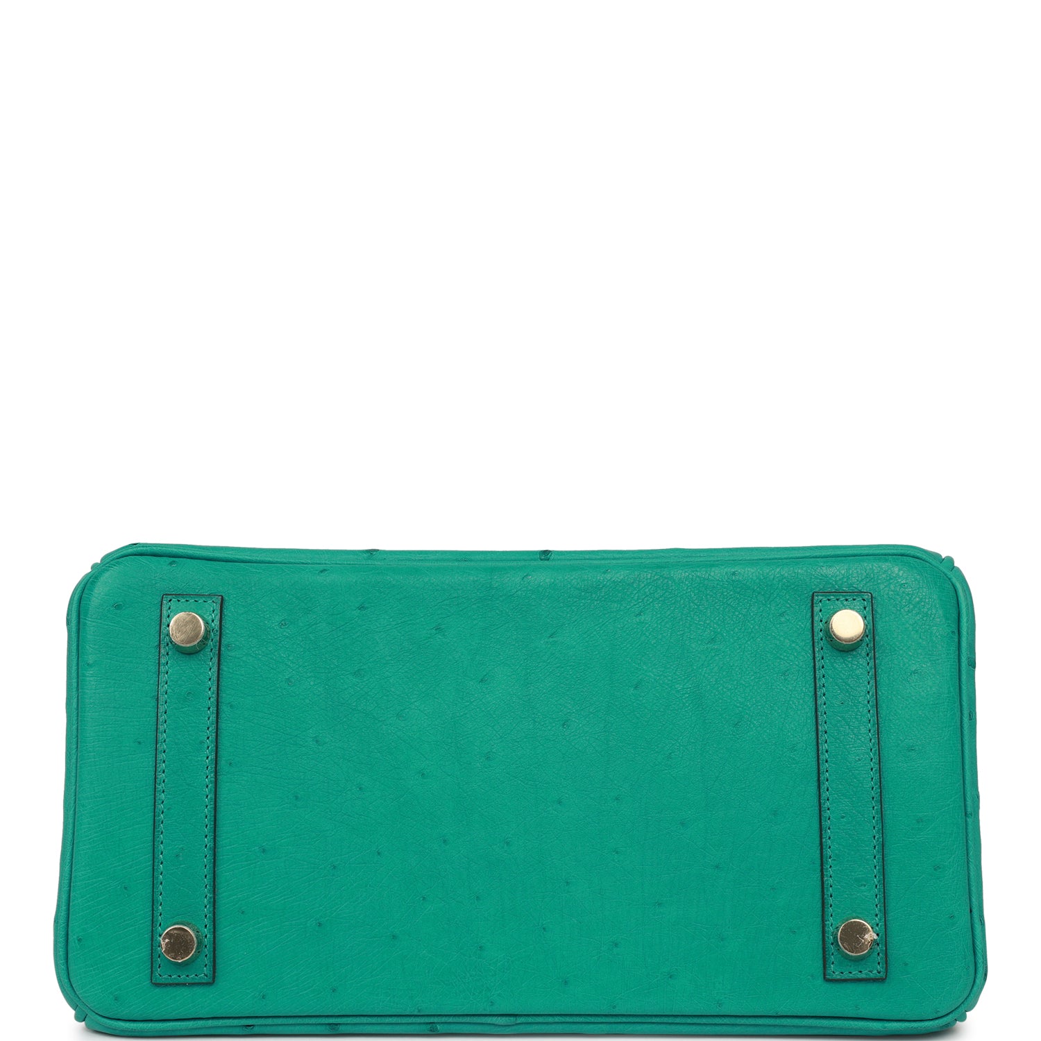 HMS Birkin 25 Vert Verone Ostrich Gold Hardware
