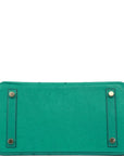 HMS Birkin 25 Vert Verone Ostrich Gold Hardware