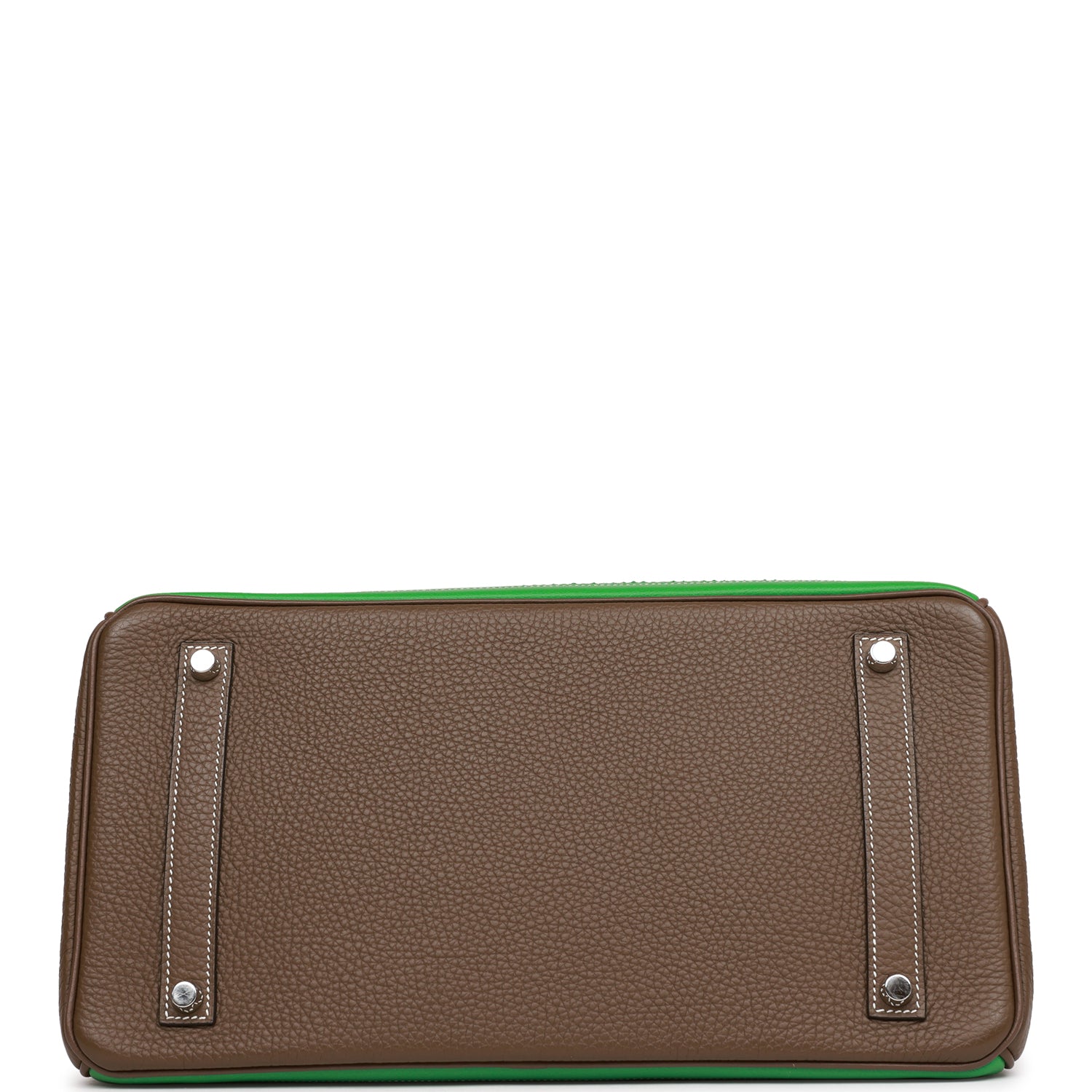 HMS Grizzly Ghillies Birkin 35 Vert de Gris, Bambou and Taupe Doblis Palladium Hardware
