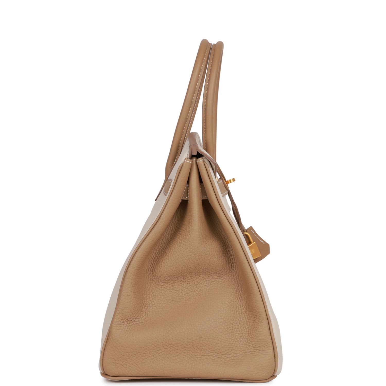 HMS Special Order (HSS) Birkin 35 Craie and Trench Clemence Brushed Gold Hardware