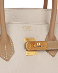 HMS Special Order (HSS) Birkin 35 Craie and Trench Clemence Brushed Gold Hardware