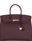 HMS Birkin 35 Cassis Togo Gold Hardware