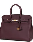 HMS Birkin 35 Cassis Togo Gold Hardware