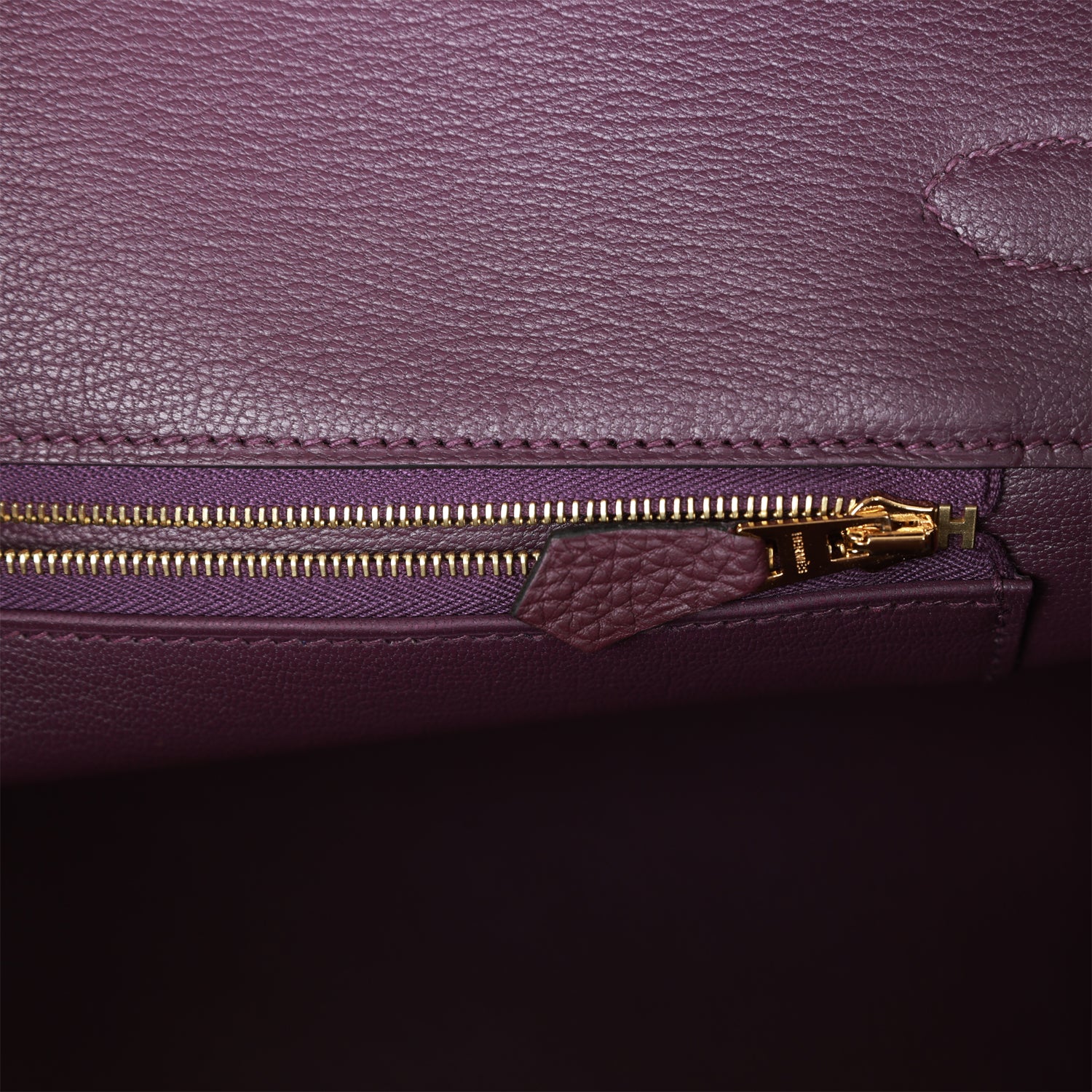 HMS Birkin 35 Cassis Togo Gold Hardware