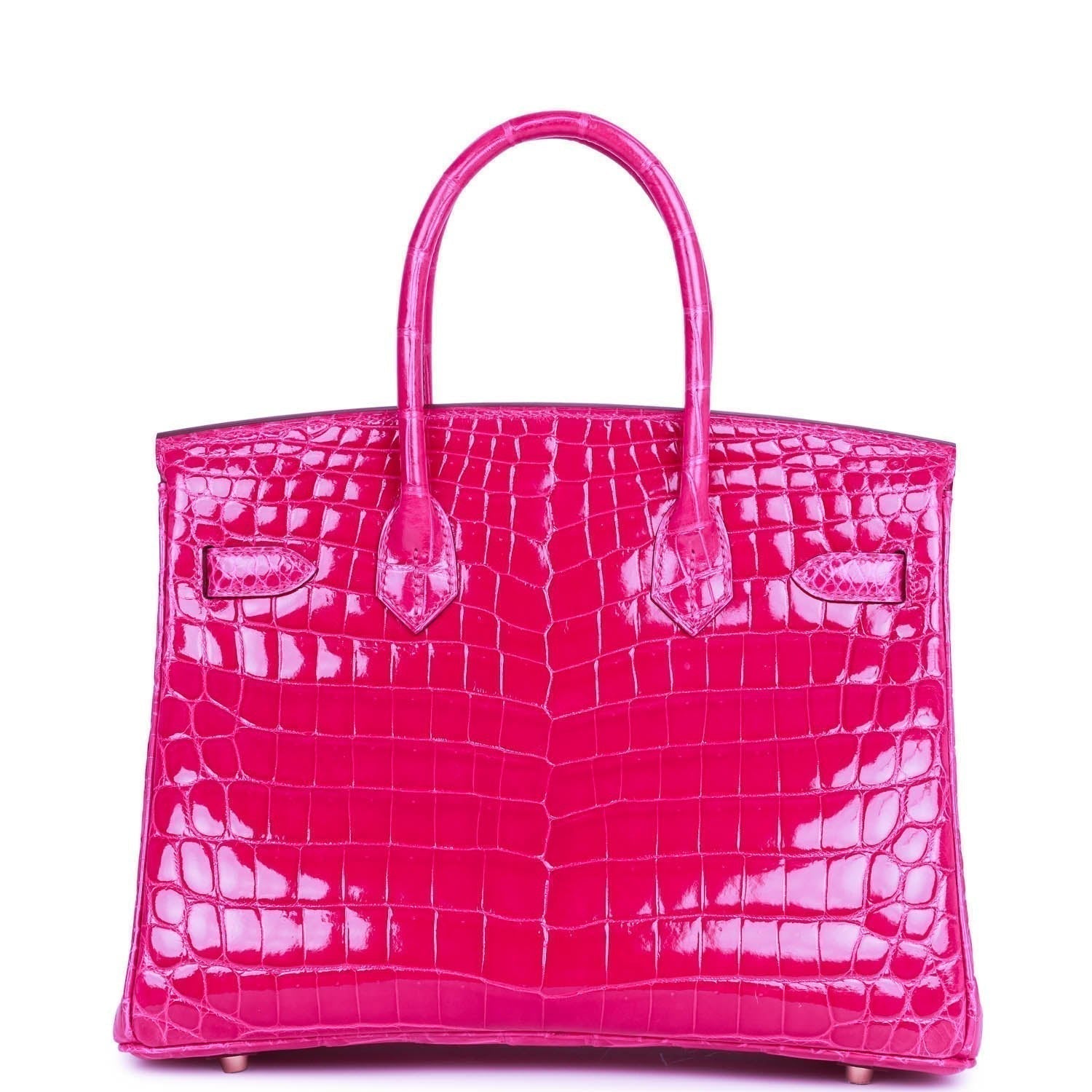 HMS Special Order (HSS) Birkin 30 Rose Scheherazade Shiny Niloticus Crocodile Gold Hardware