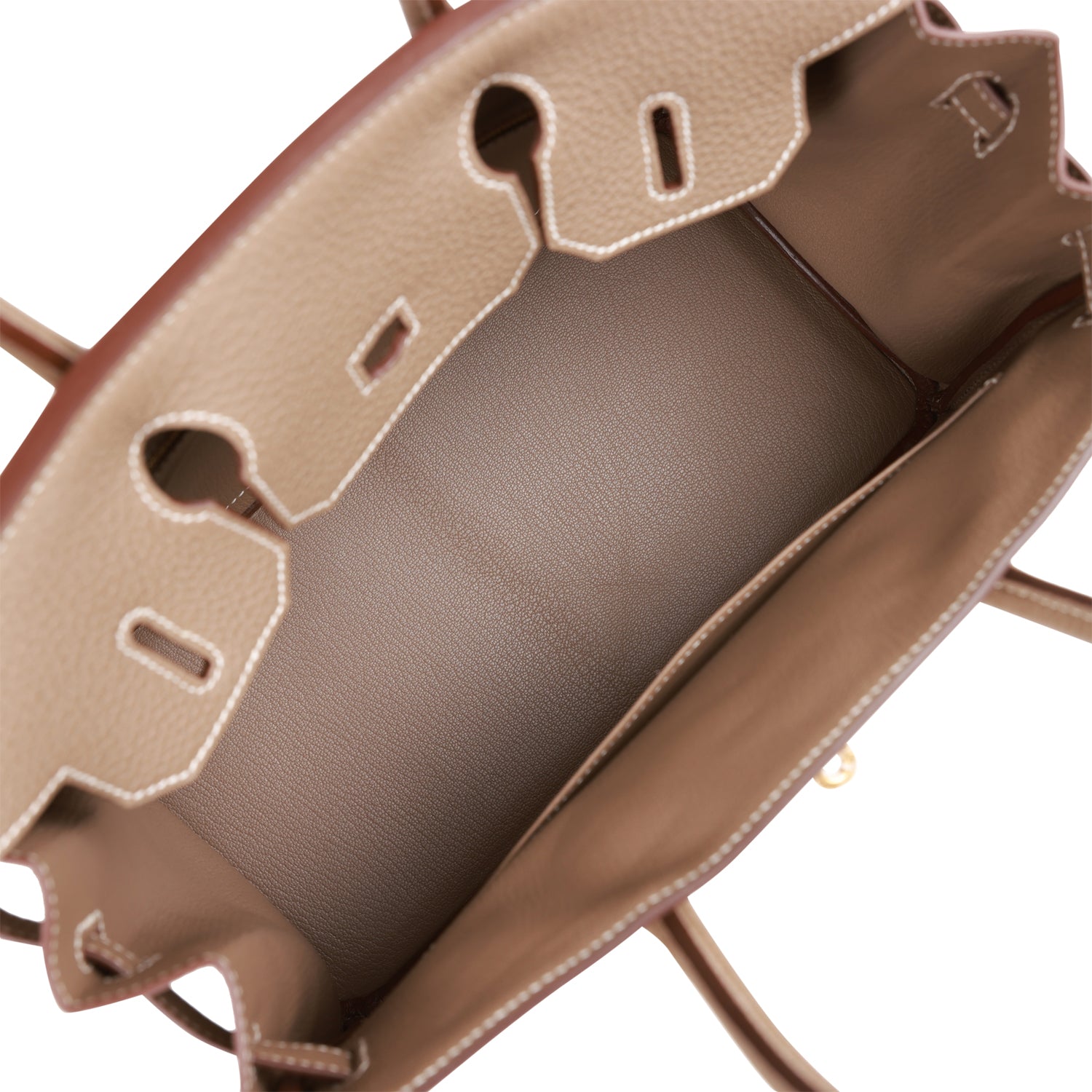 HMS Birkin 30 Etoupe Togo Gold Hardware