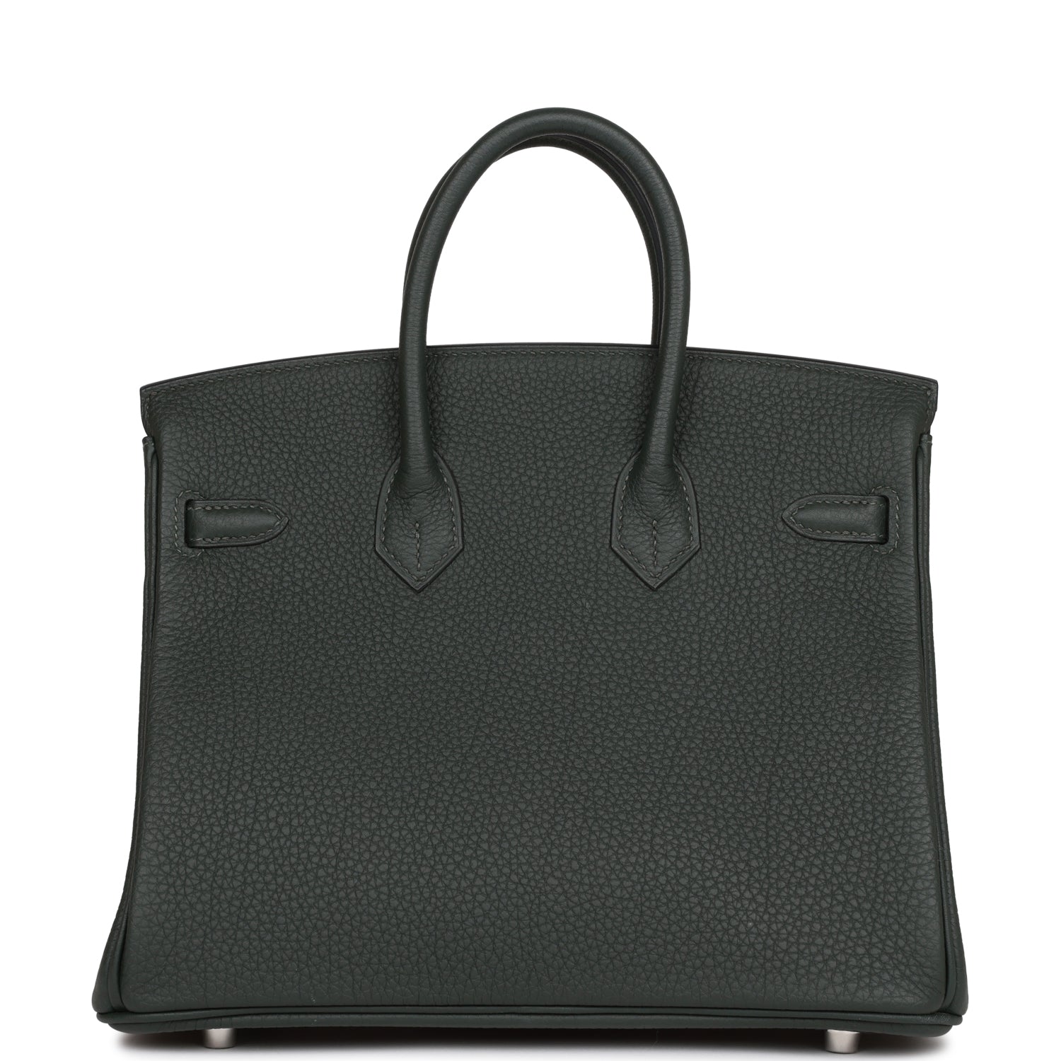 HMS Birkin 25 Vert Fonce Togo Palladium Hardware
