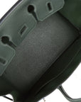 HMS Birkin 25 Vert Fonce Togo Palladium Hardware
