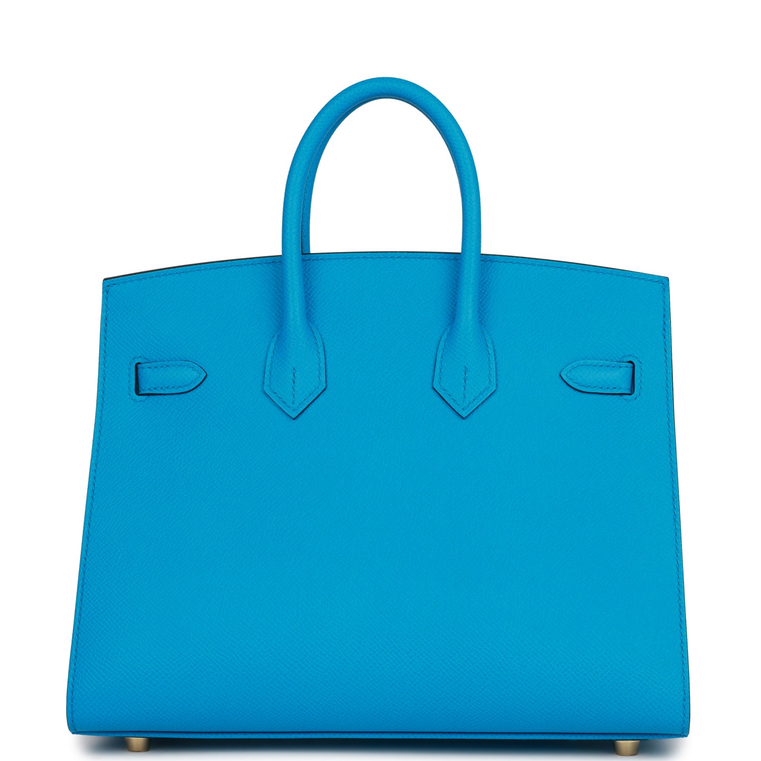 HMS Birkin Sellier 25 Bleu Frida Epsom Gold Hardware
