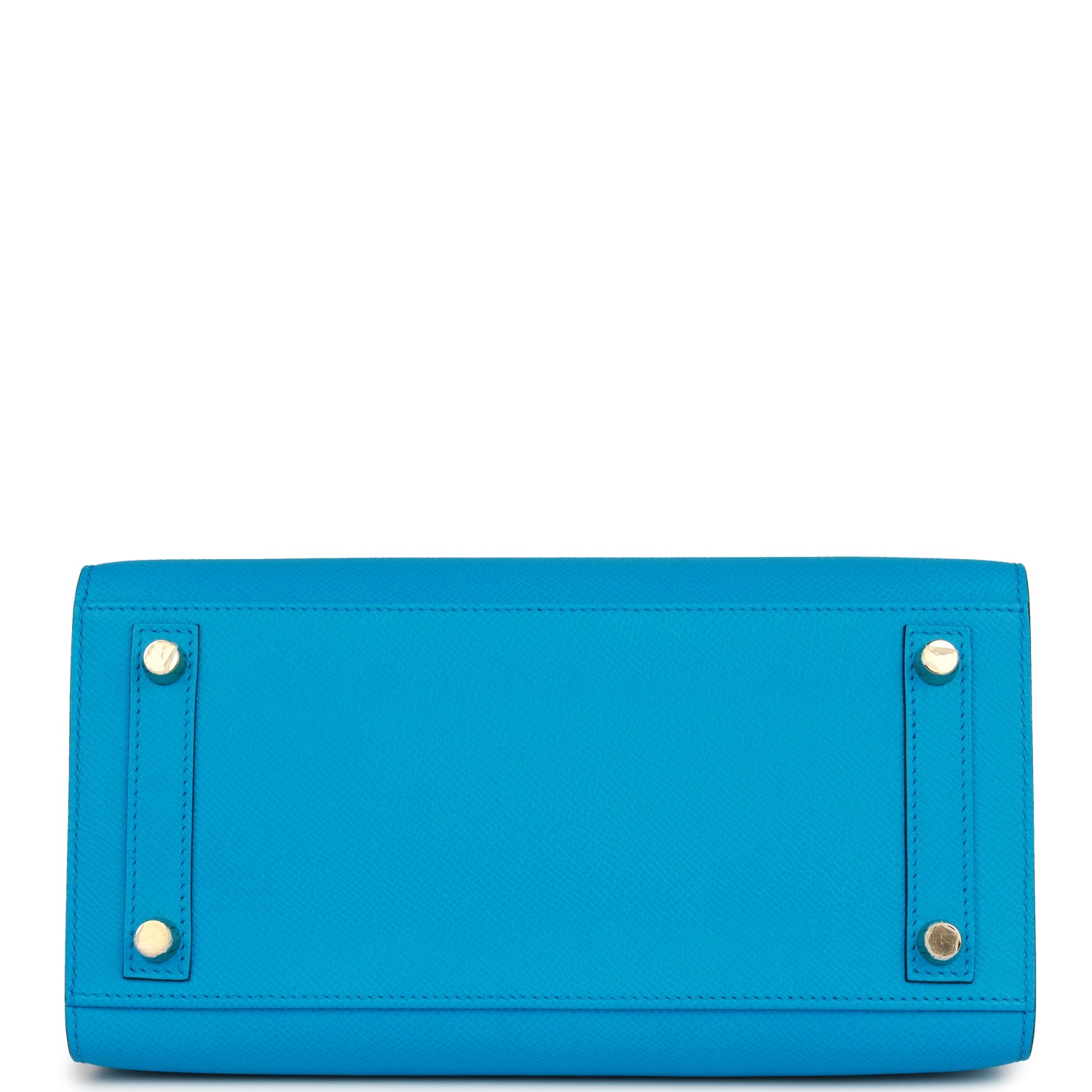 HMS Birkin Sellier 25 Bleu Frida Epsom Gold Hardware