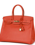 Top Quality HMS Birkin 35 Mangue Epsom Gold Hardware