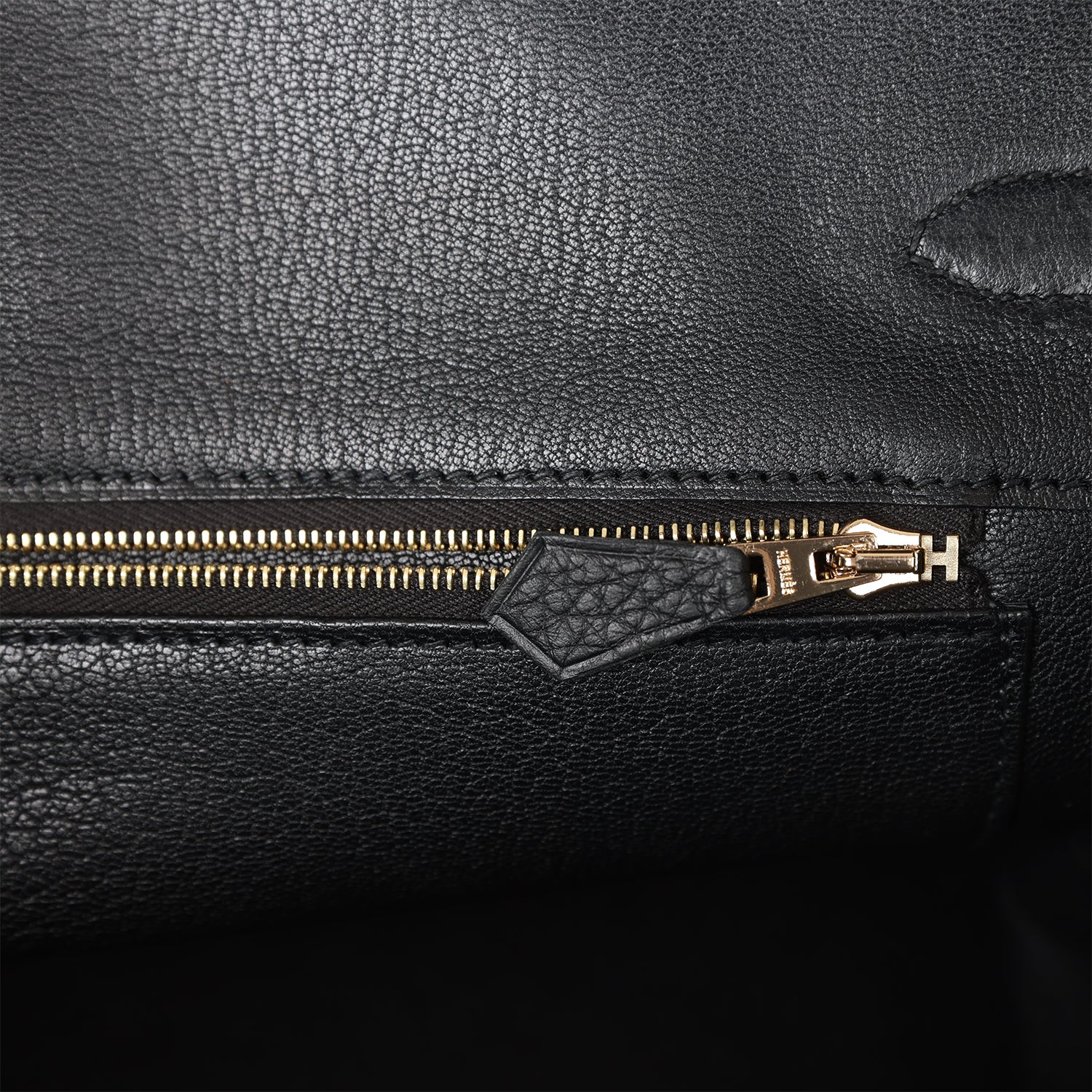 HMS Birkin 35 Black Togo Rose Gold Hardware