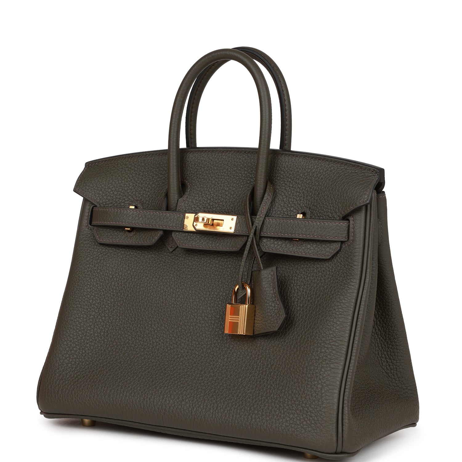 HMS Birkin 25 Vert de Gris Togo Gold Hardware