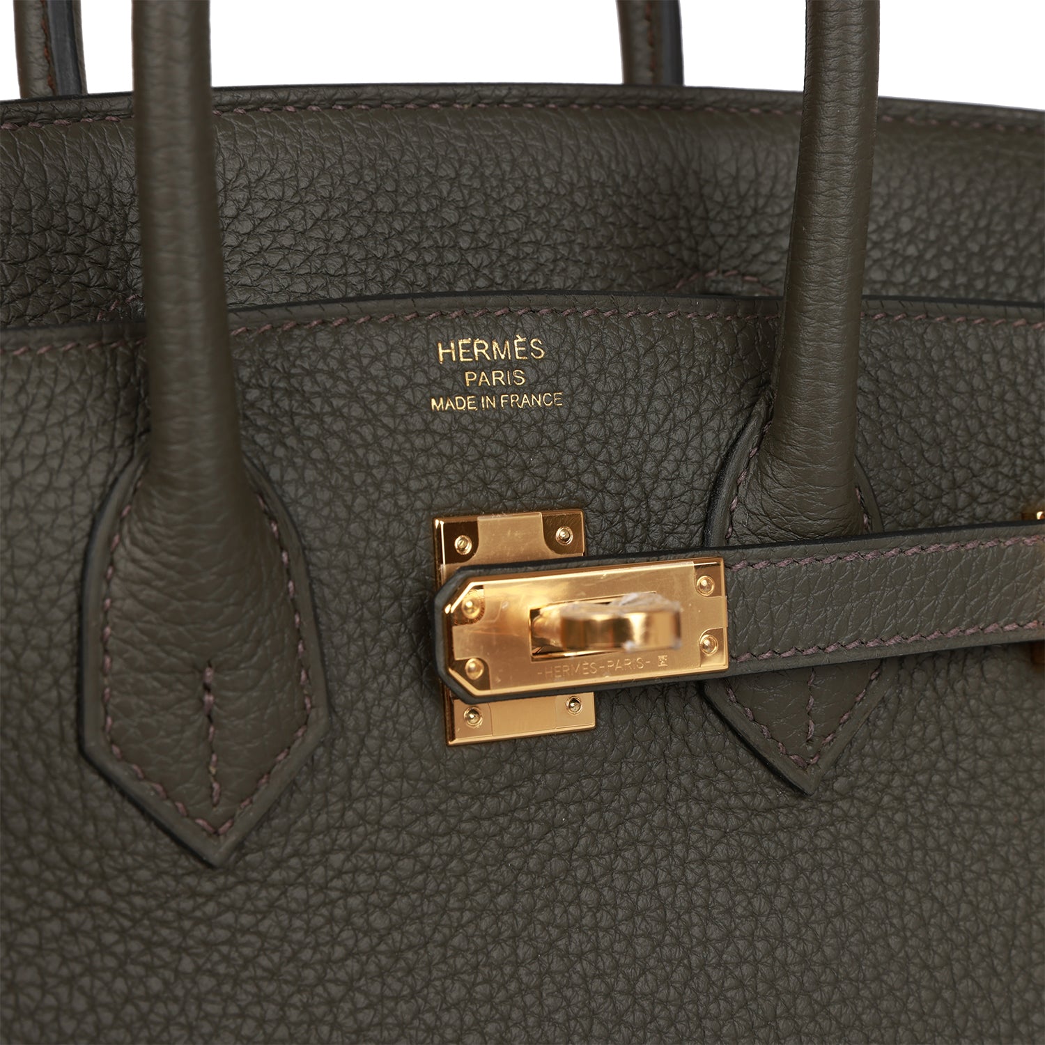 HMS Birkin 25 Vert de Gris Togo Gold Hardware