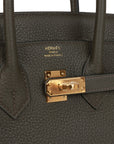HMS Birkin 25 Vert de Gris Togo Gold Hardware