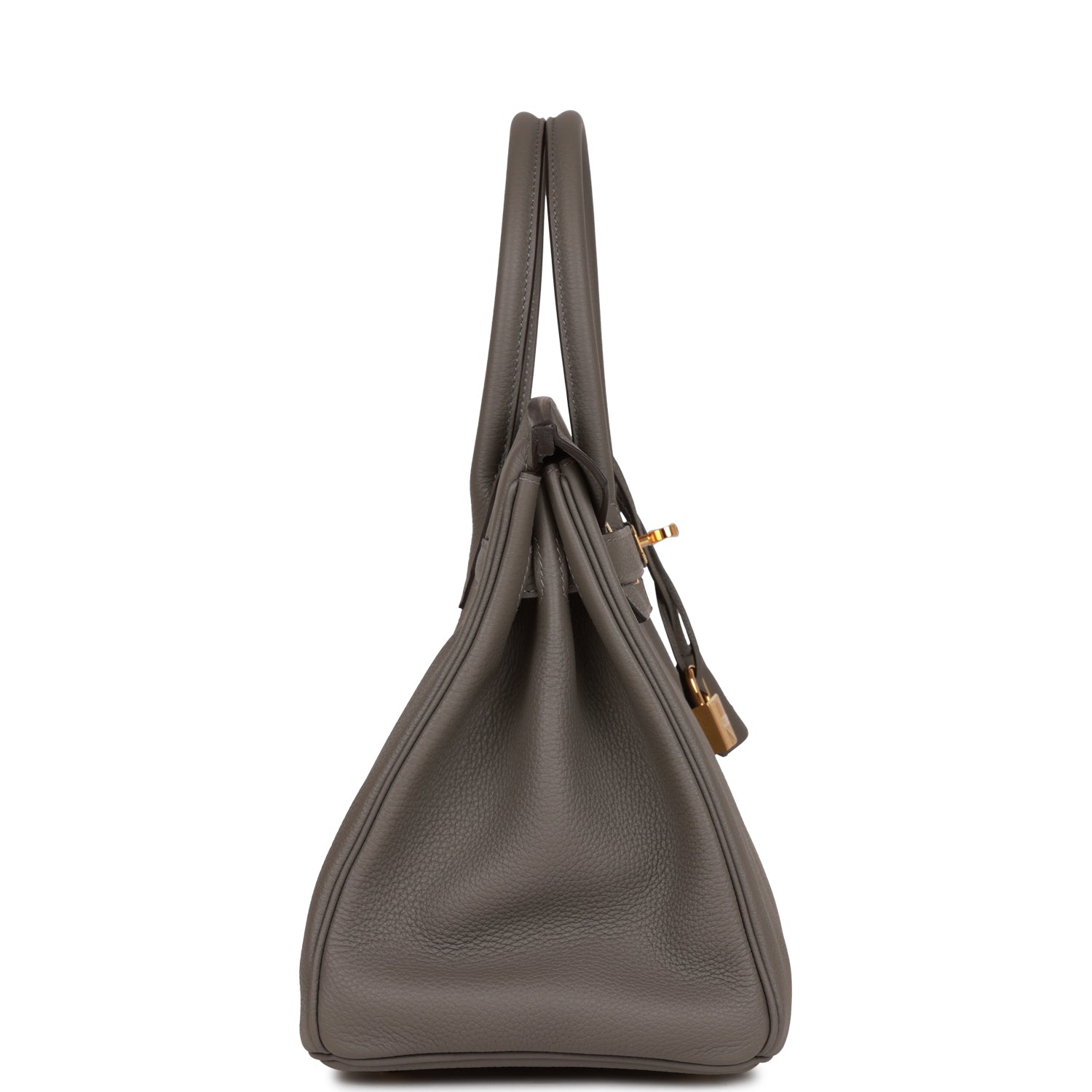HMS Birkin 30 Gris Meyer Togo Gold Hardware
