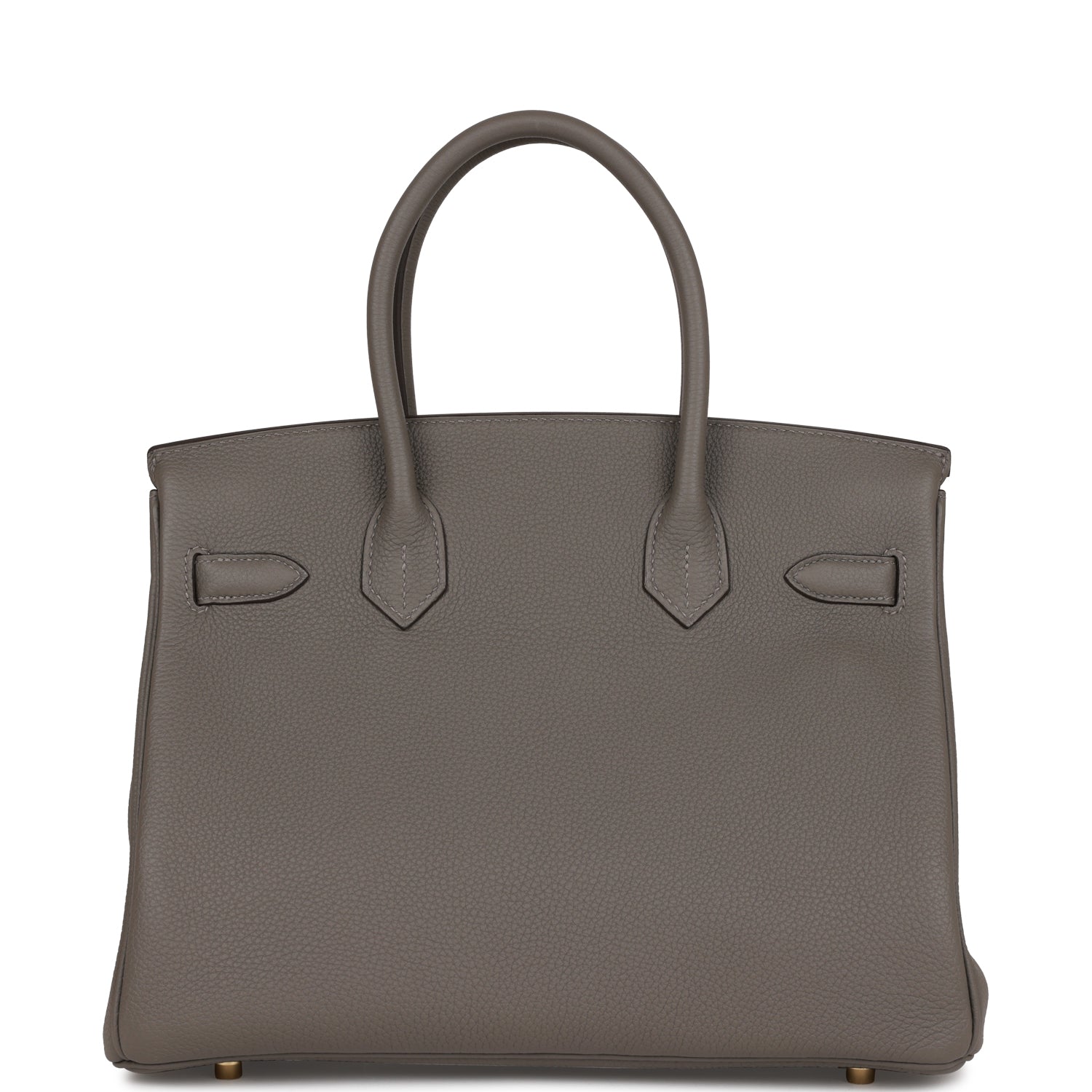 HMS Birkin 30 Gris Meyer Togo Gold Hardware