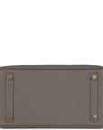 HMS Birkin 30 Gris Meyer Togo Gold Hardware
