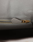 HMS Birkin 25 Gris Meyer Togo Gold Hardware