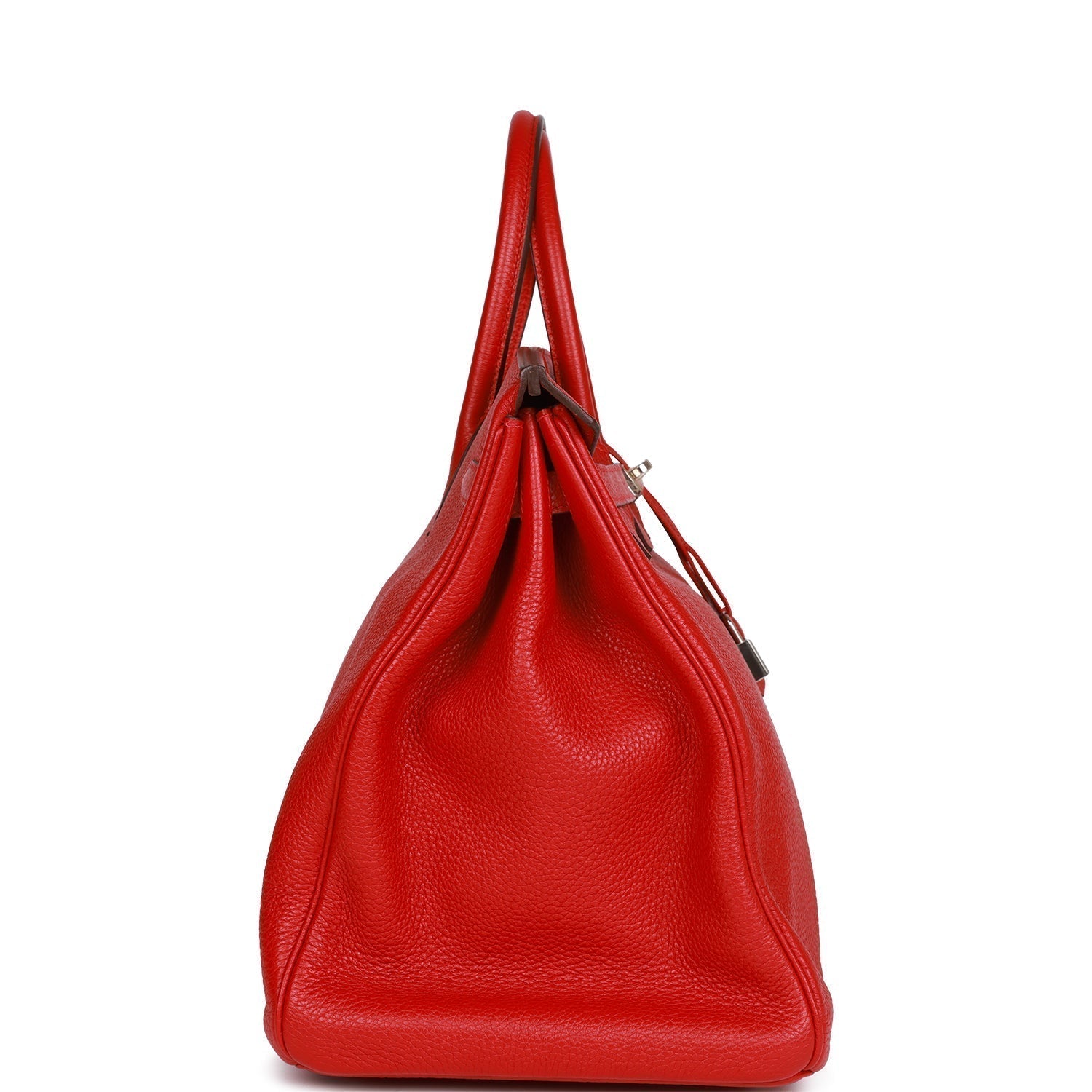Top Quality HMS Birkin 40 Rouge Casaque Togo Palladium Hardware