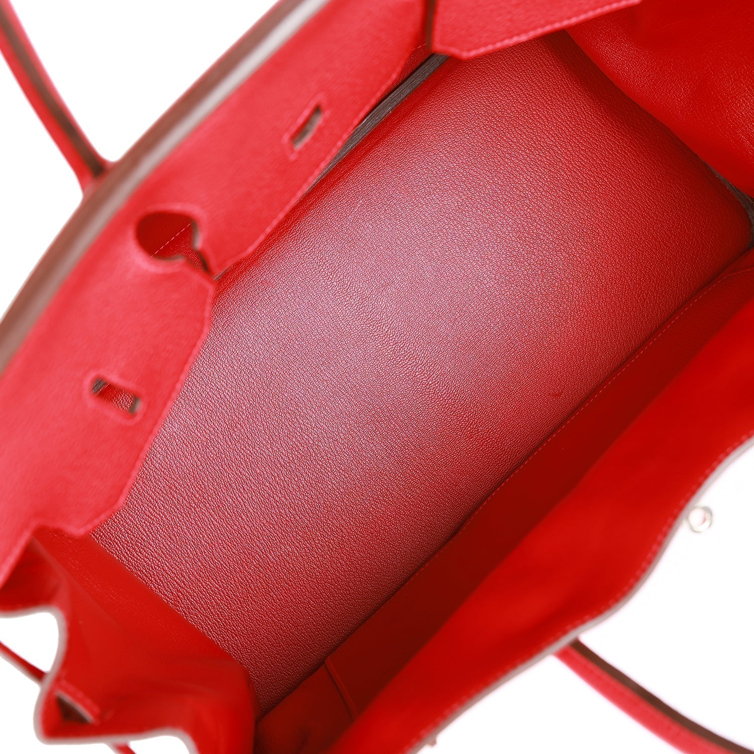 Top Quality HMS Birkin 40 Rouge Casaque Togo Palladium Hardware