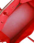 Top Quality HMS Birkin 40 Rouge Casaque Togo Palladium Hardware