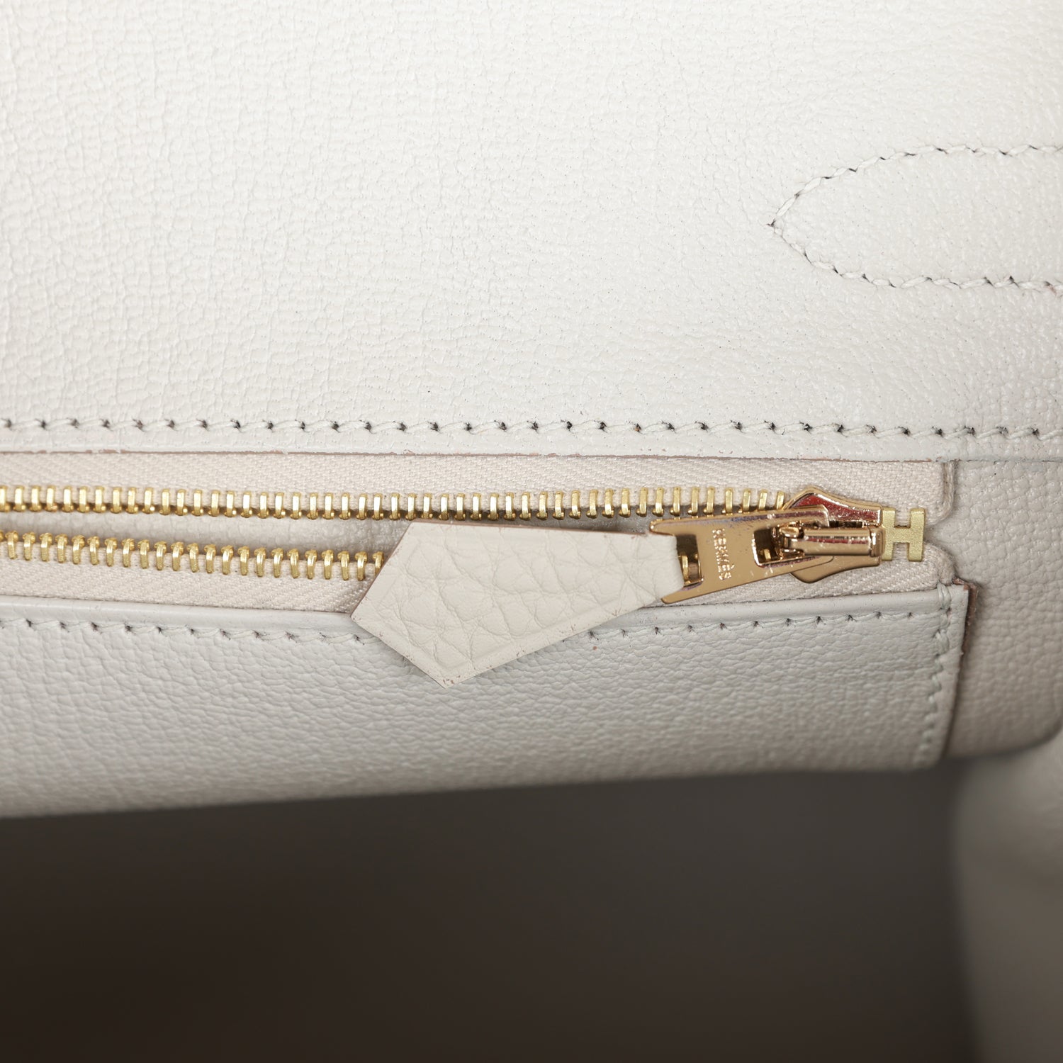 HMS Birkin 30 Gris Perle Togo Gold Hardware