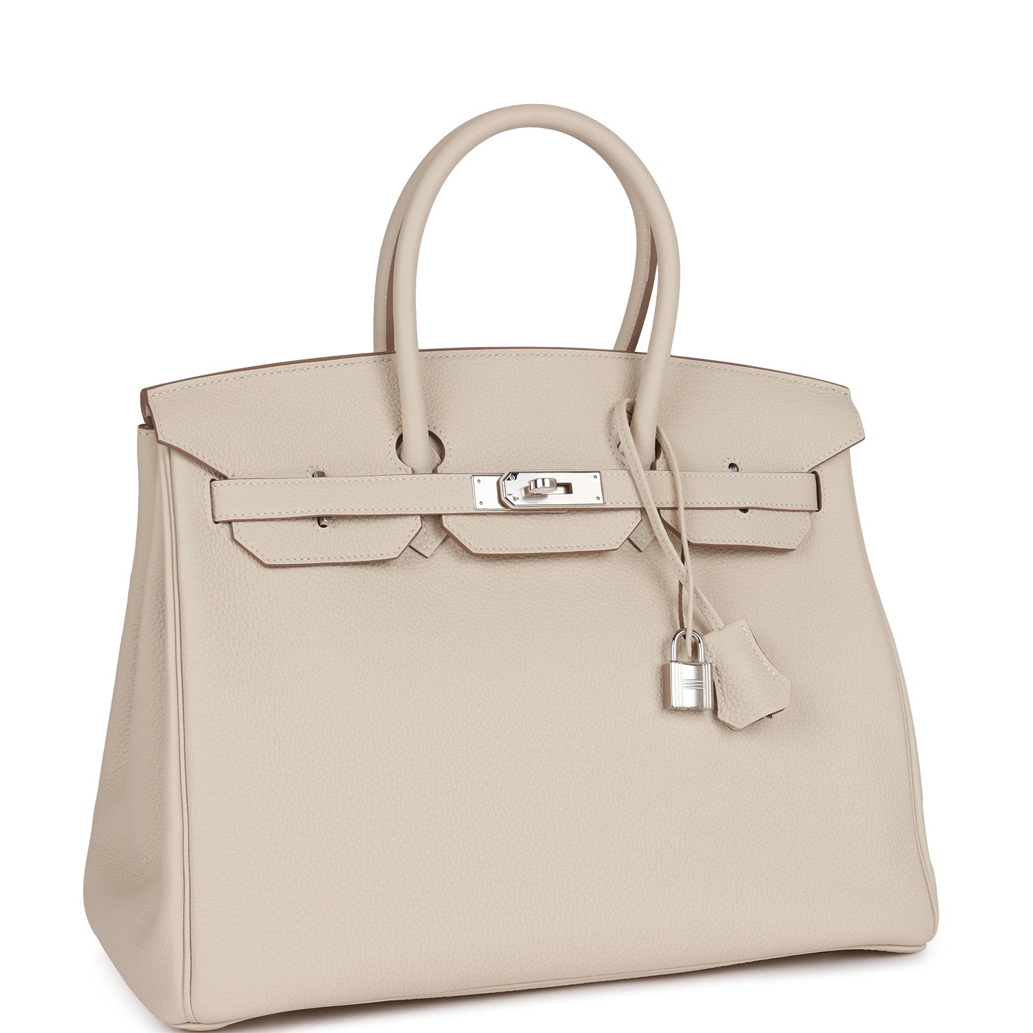 HMS Birkin 35 Craie Togo Palladium Hardware