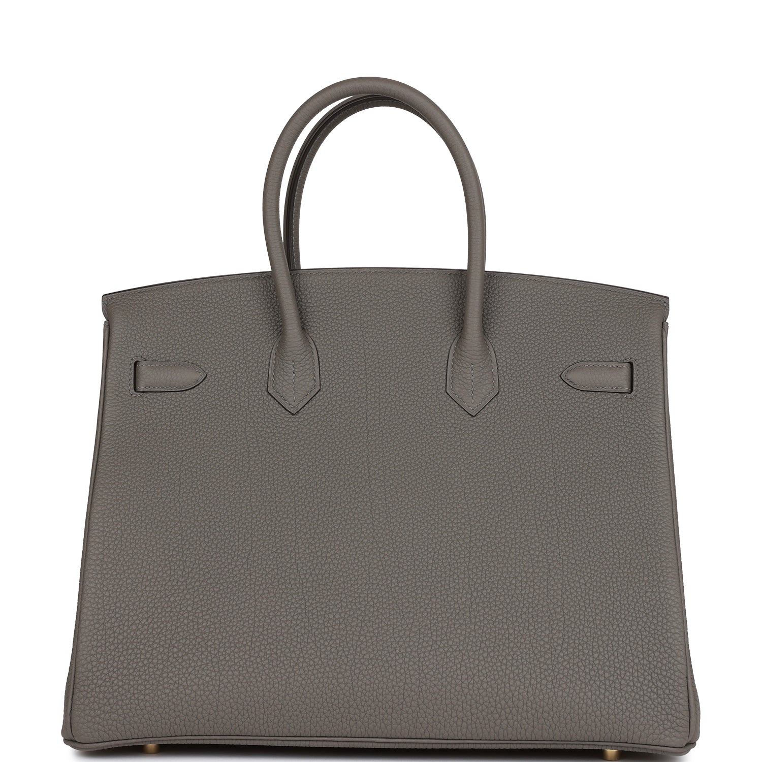 HMS Birkin 35 Gris Meyer Togo Gold Hardware