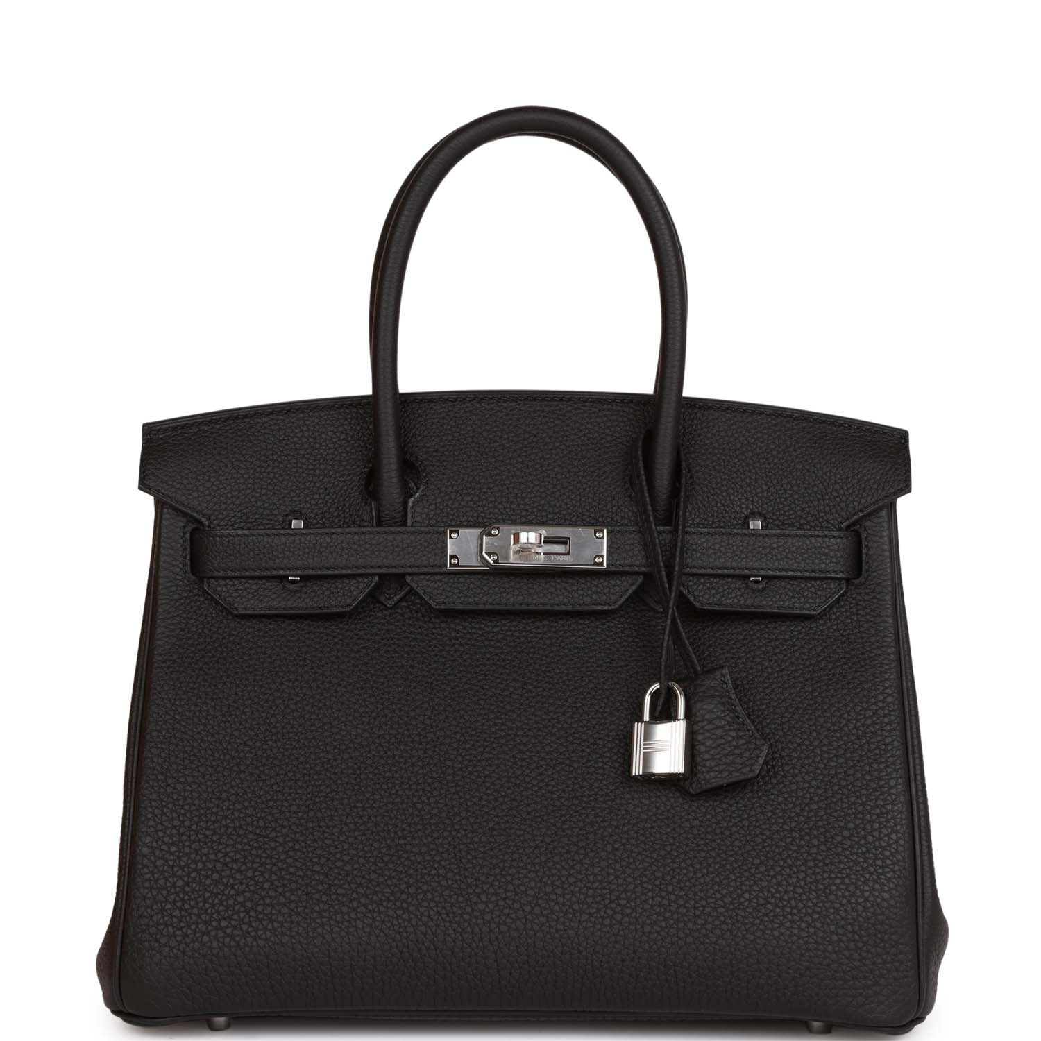 HMS Birkin 30 Black Togo Palladium Hardware