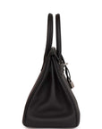 HMS Birkin 30 Black Togo Palladium Hardware