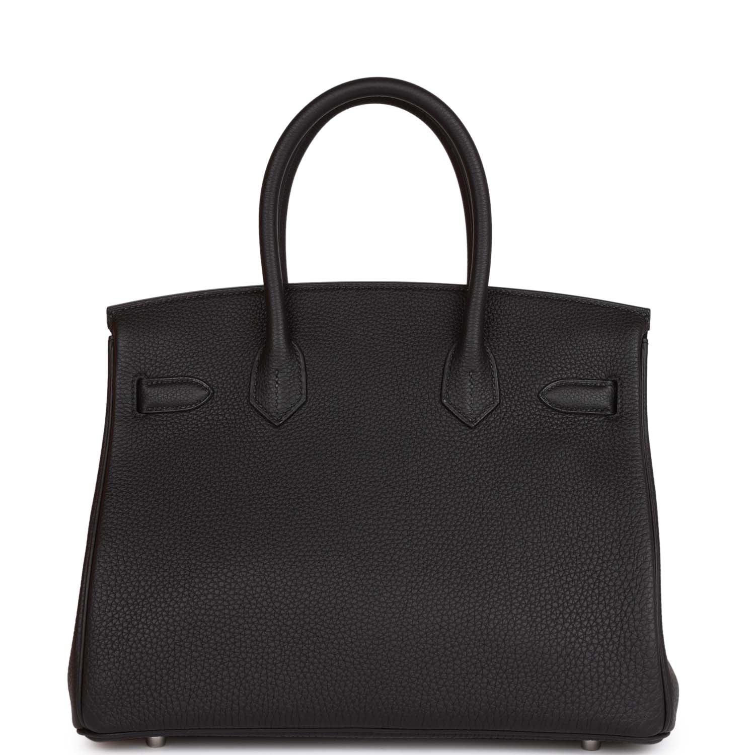HMS Birkin 30 Black Togo Palladium Hardware