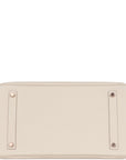 HMS Birkin 35 Craie Togo Rose Gold Hardware