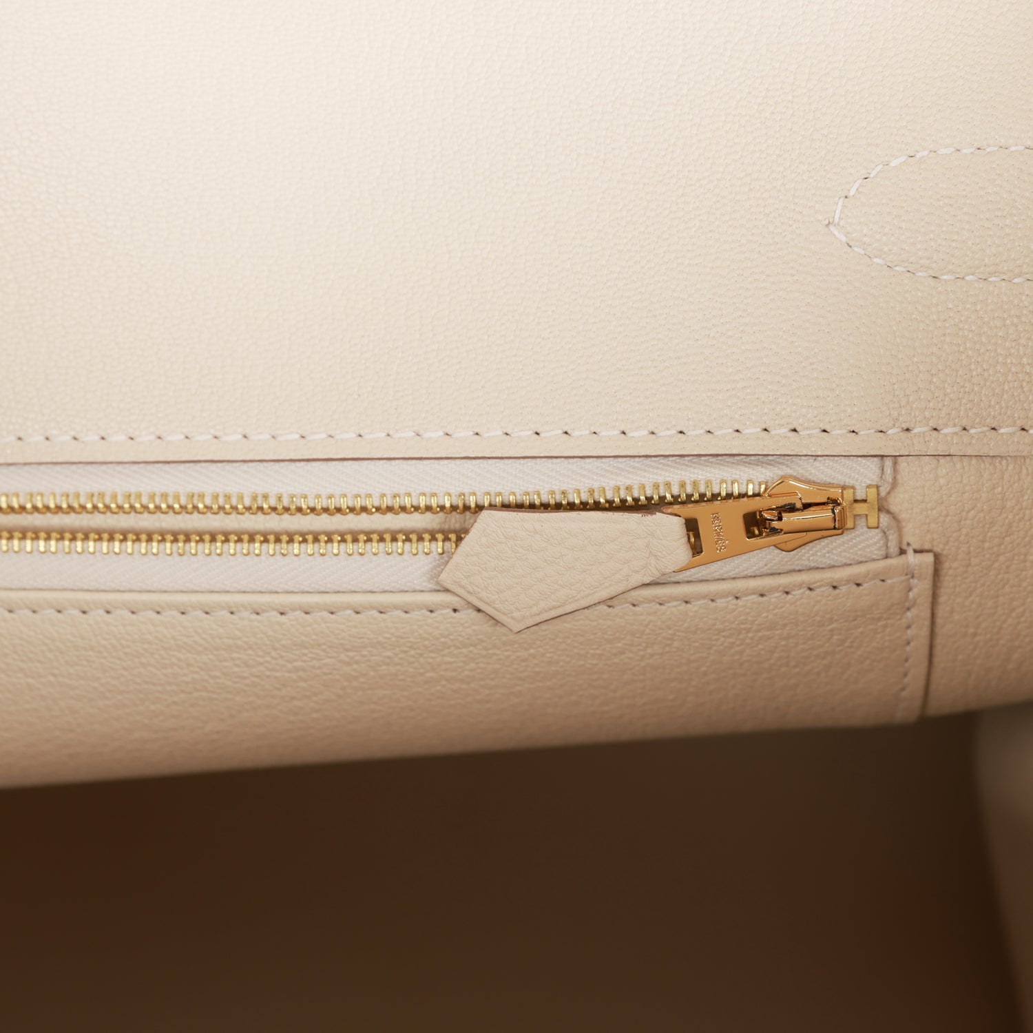 HMS Birkin 35 Craie Togo Rose Gold Hardware