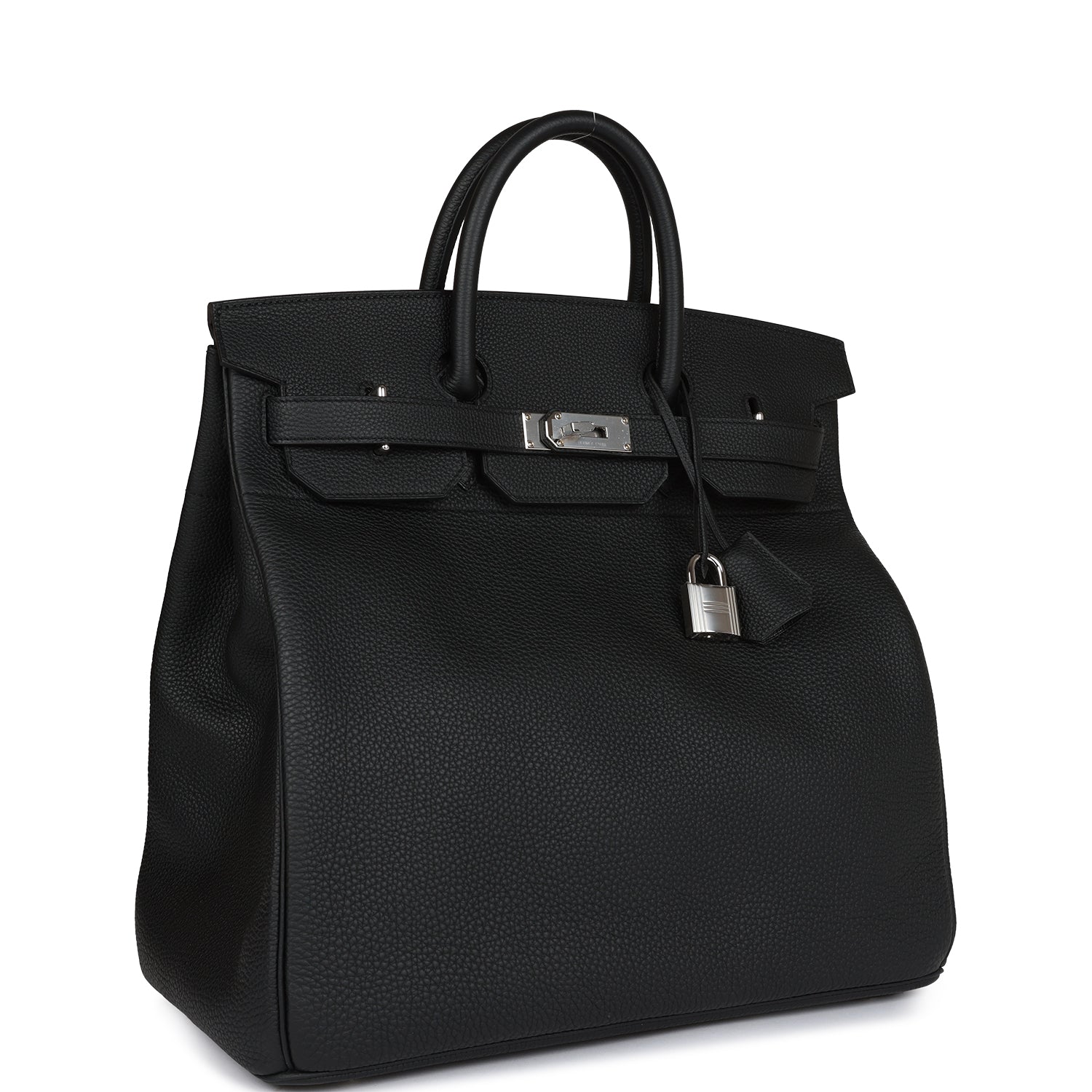 HMS HAC Birkin 40 Black Togo Palladium Hardware