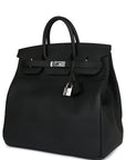 HMS HAC Birkin 40 Black Togo Palladium Hardware