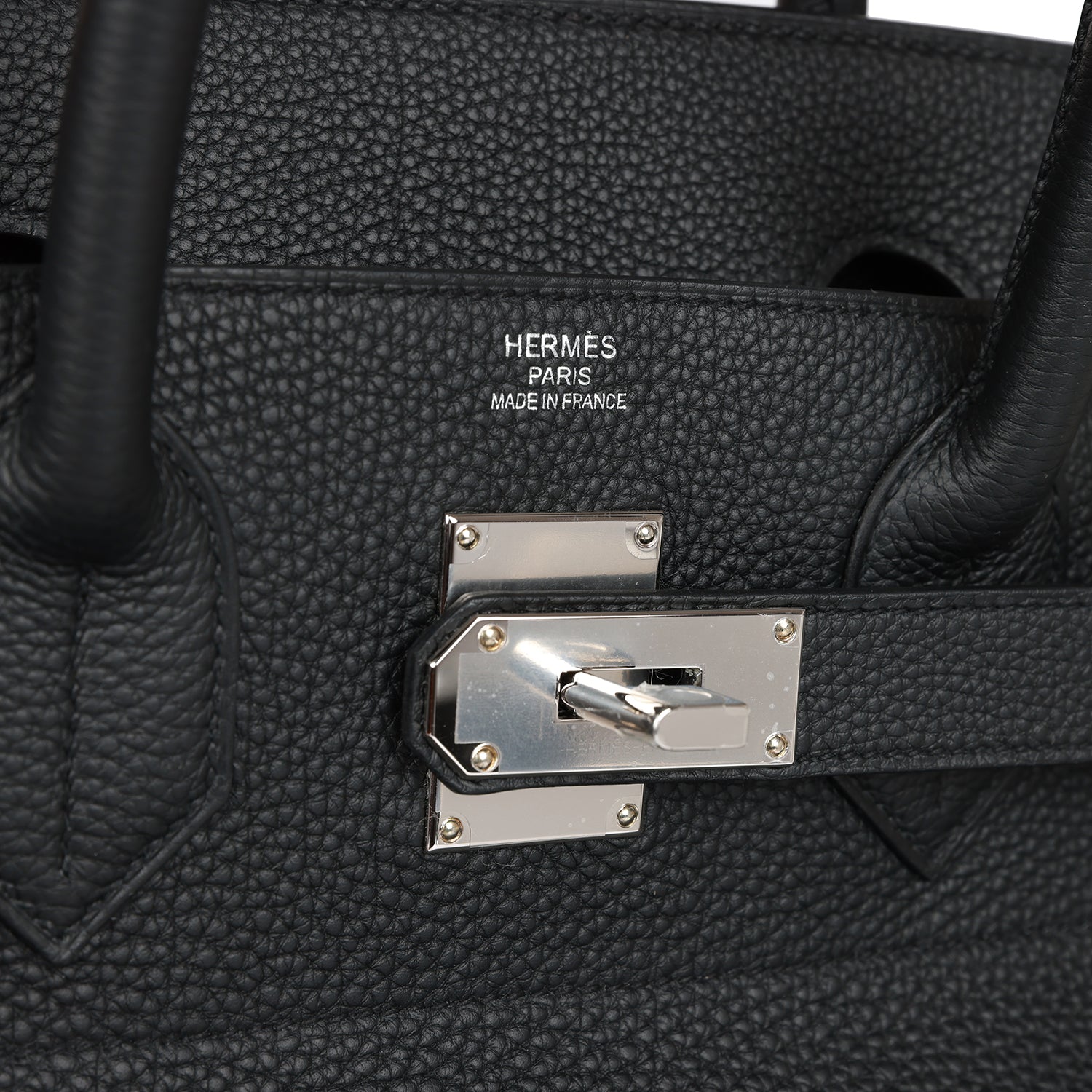 HMS HAC Birkin 40 Black Togo Palladium Hardware