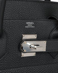 HMS HAC Birkin 40 Black Togo Palladium Hardware
