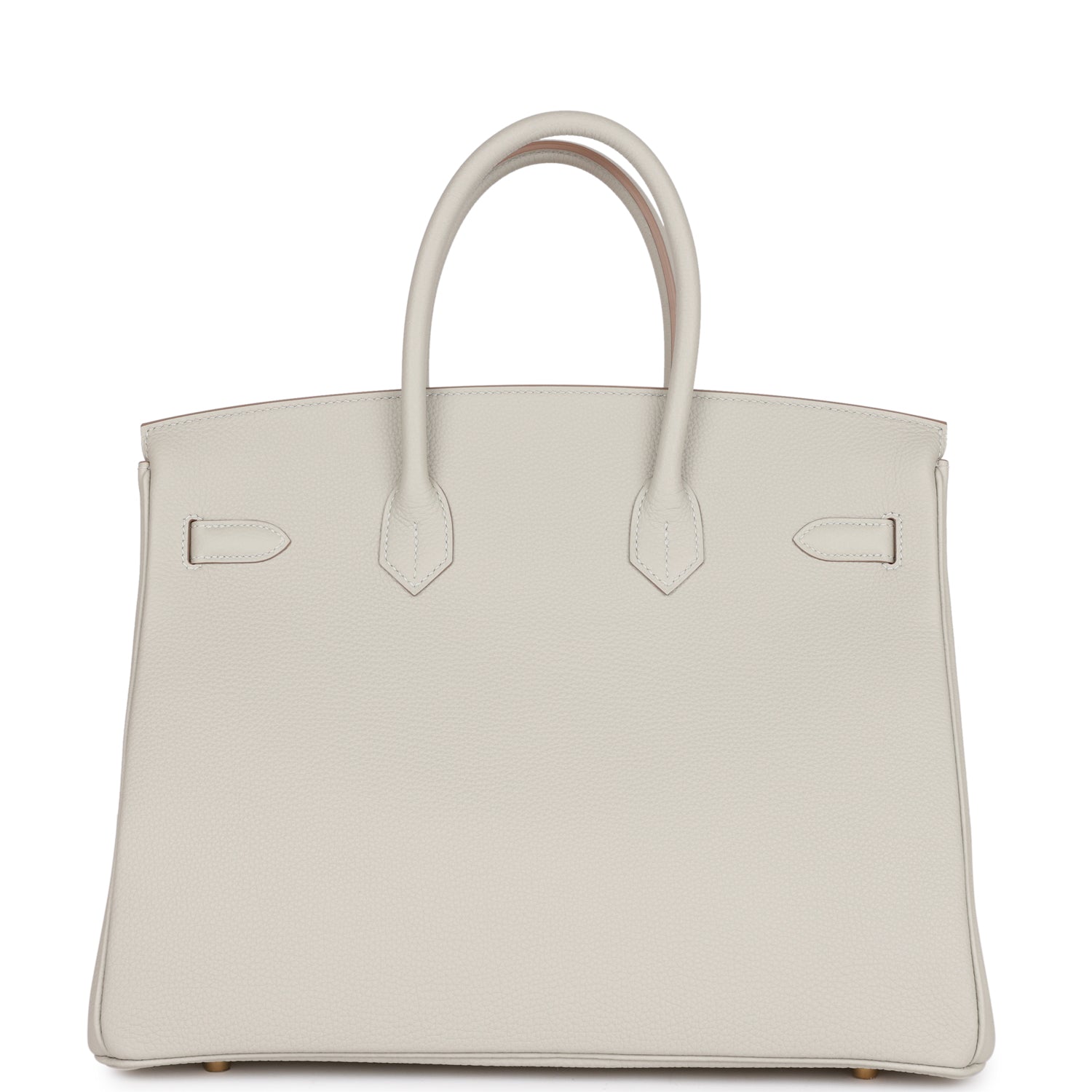 HMS Birkin 35 Gris Perle Togo Gold Hardware