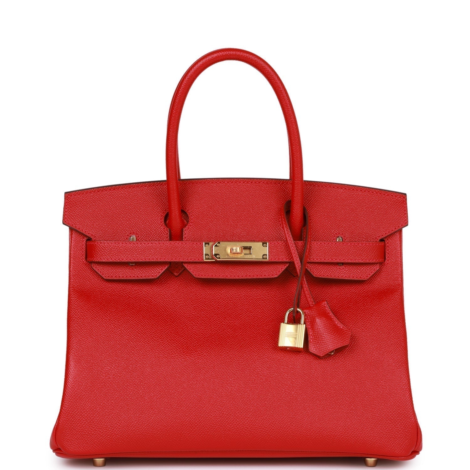 HMS Birkin 30 Rouge Casaque Epsom Gold Hardware