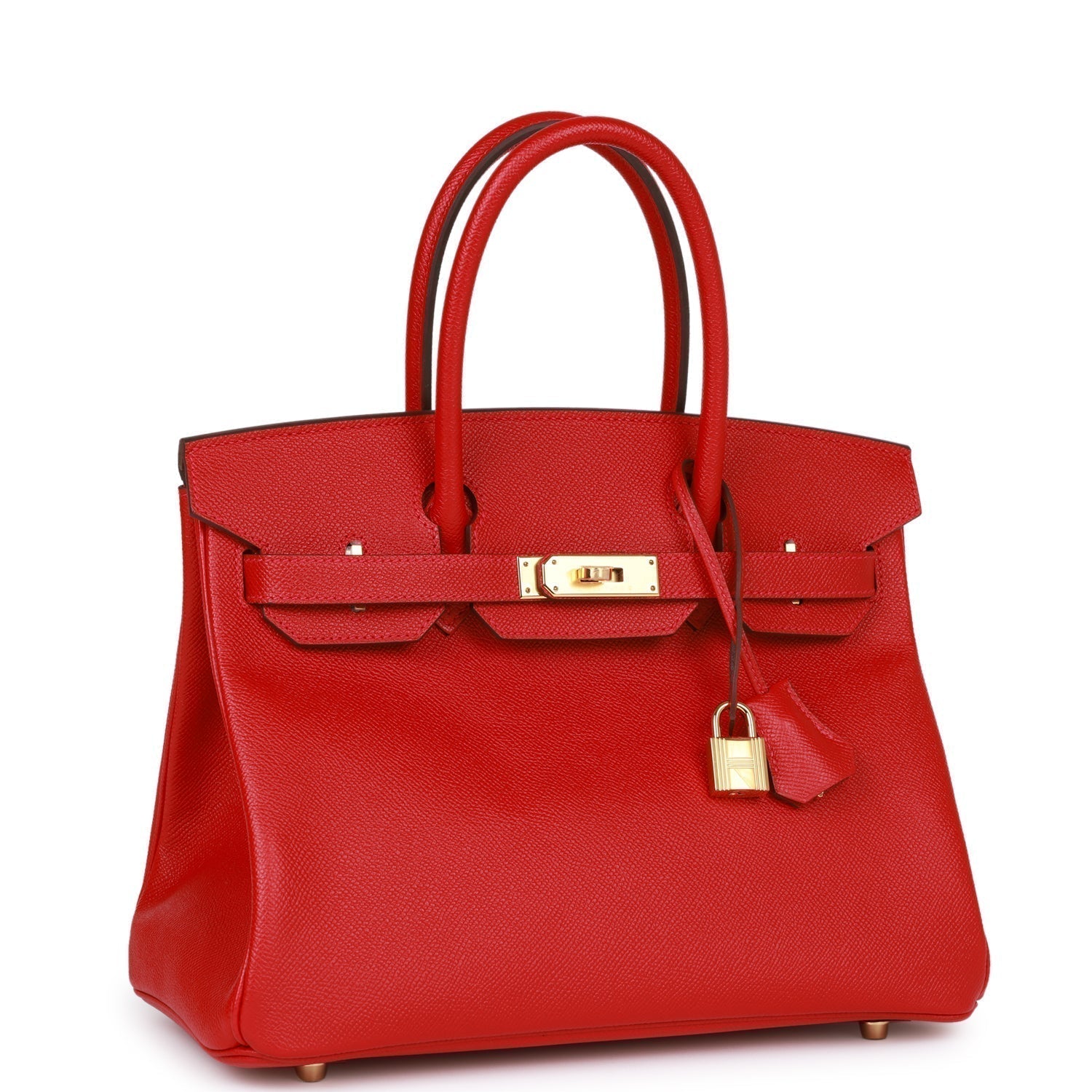 HMS Birkin 30 Rouge Casaque Epsom Gold Hardware
