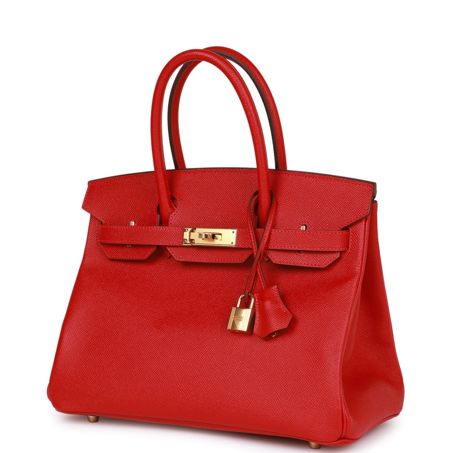 HMS Birkin 30 Rouge Casaque Epsom Gold Hardware
