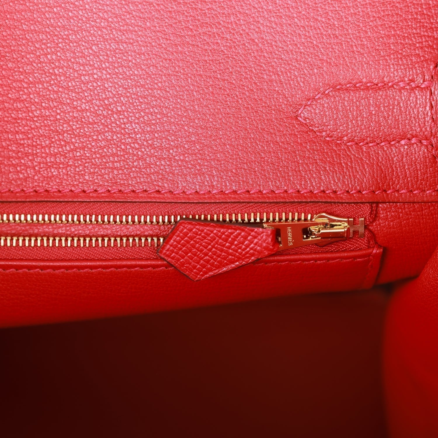 HMS Birkin 30 Rouge Casaque Epsom Gold Hardware