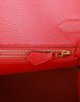 HMS Birkin 30 Rouge Casaque Epsom Gold Hardware