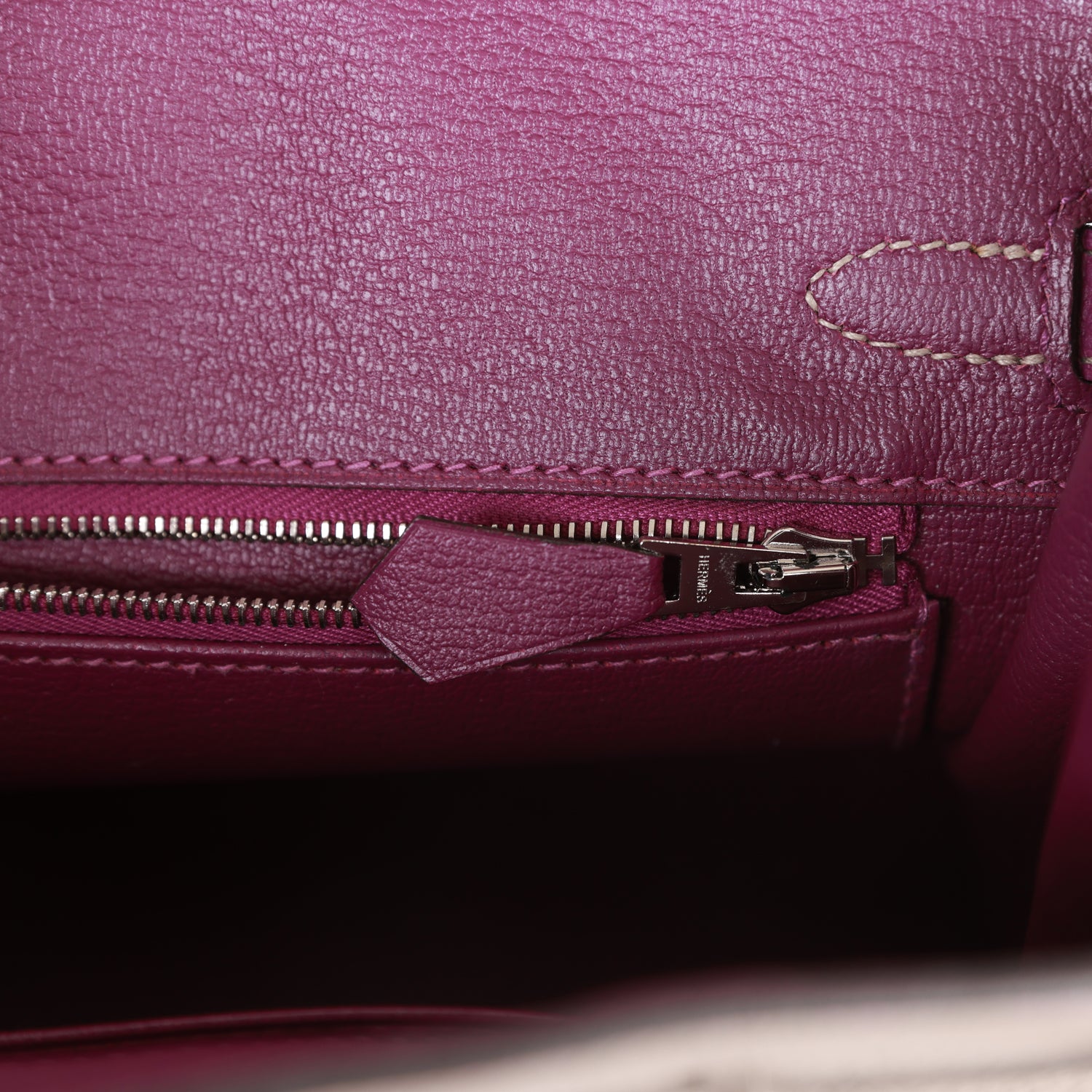 HMS Special Order (HSS) Birkin 25 Gris Asphalte and Anenome Togo Brushed Palladium Hardware
