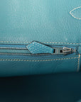 Top Quality HMS Birkin 35 Bleu Jean Togo Palladium Hardware